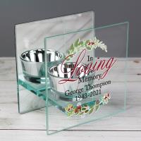 Personalised In Loving Memory Christmas Tea Light Candle Holder Extra Image 1 Preview
